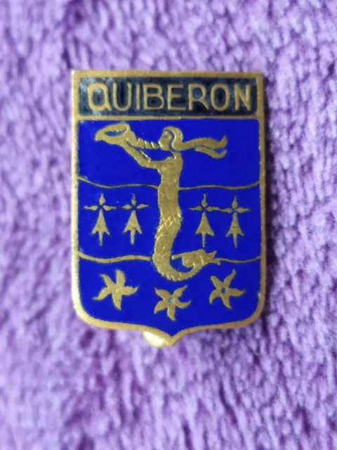 Régionalisme : insigne blason de Quiberon vers 1930 - Breizh