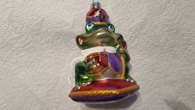 Alter schöner Christbaumschmuck Frosch G9319