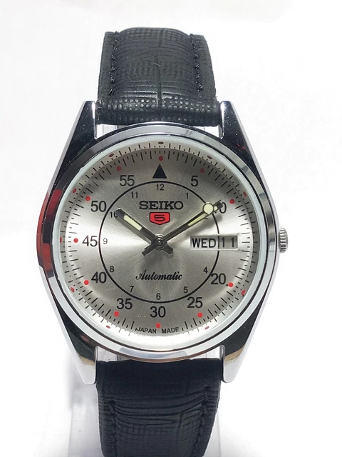 Vintage Seiko Automatic Movement Day Date Analog Dial Wrist Watch F17