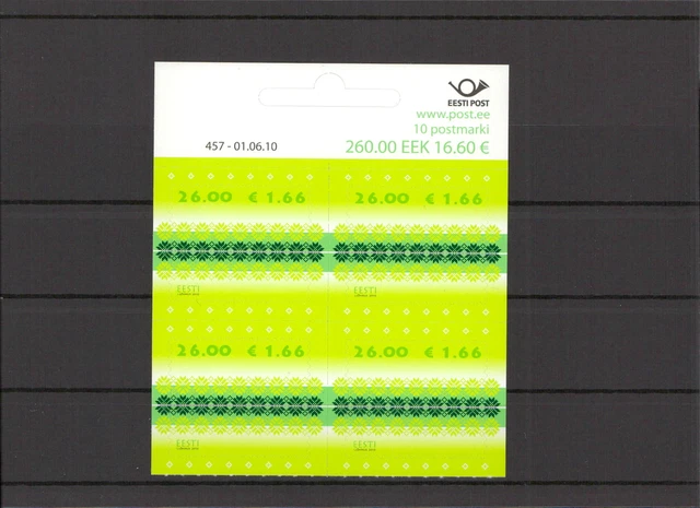 ESTLAND 2010 - Viererblock Nr 668 postfrisch (212840)