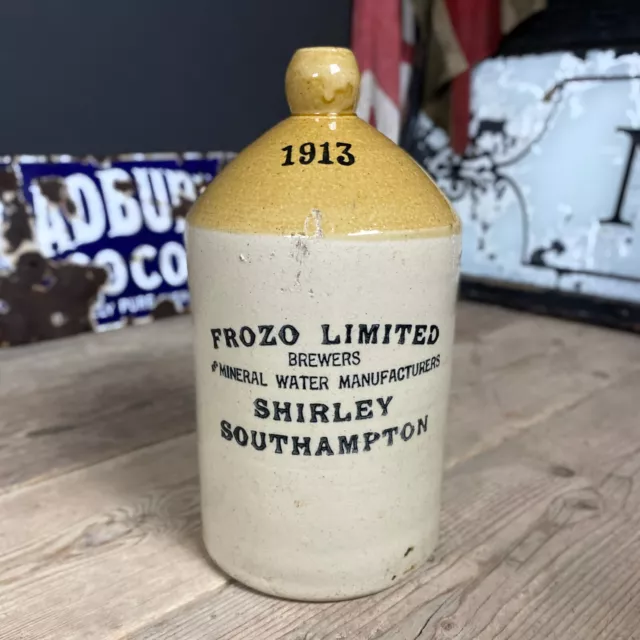 SOUTHAMPTON Antique Frozo Brewers Ltd, Shirley - Flagon. #No28Antiques #Somerset