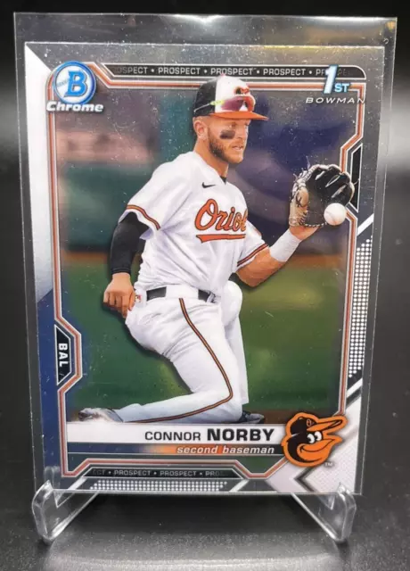 2021 Bowman Draft Connor Norby 1st Chrome Prospect RC BDC-50 Orioles QTY AVAL