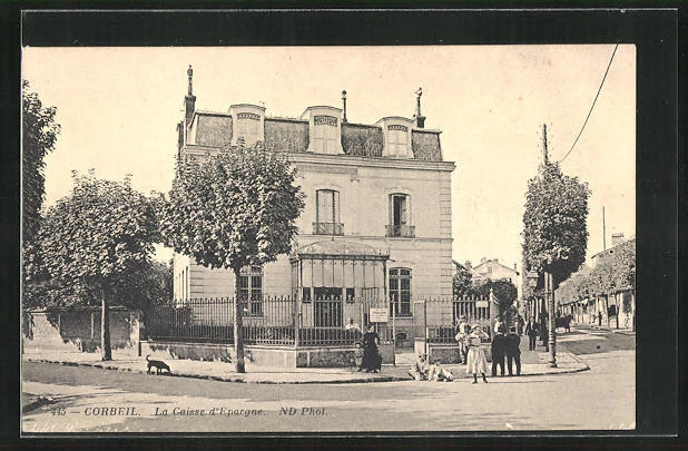 CPA Corbeil, La Caisse d´Epargne