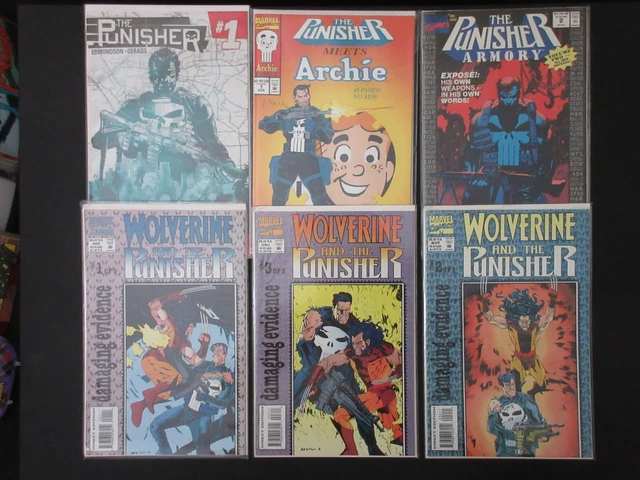 Punisher (LOT OF 6) meets Archie, #1 (2014), Armory, Wolverine & Punisher VF/NM