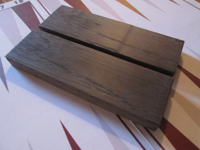 2pcs lot BIG Black Bog oak (127 x 40 x15mm) (morta,wood) from 1000-6000year
