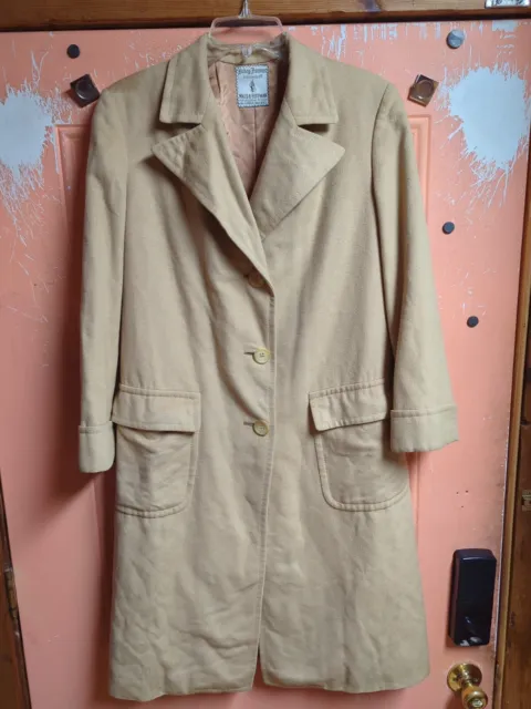 Vintage Hickey Freeman Cashmere Coat Overcoat Small Description 4 Measurements