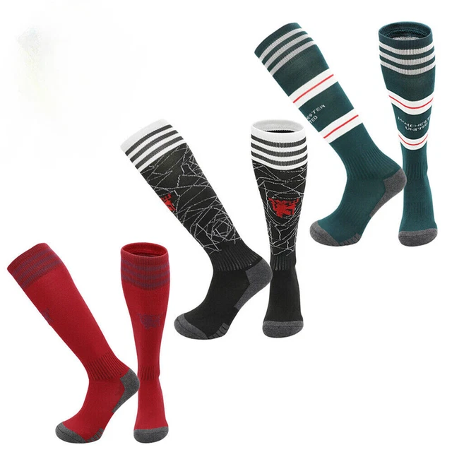 New Kids Football Socks Manchester United Home Away Sz 5-14yrs Christmas Gifts