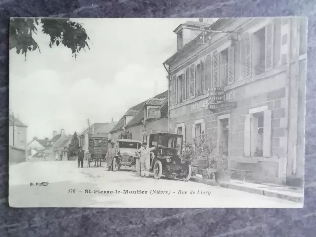 carte Postale saint-pierre-le-moutier hotel rue de livry