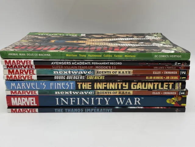 Lot 9 Books Infinity War Thanos Imperative TPB Marvel & DC Comics Graphic