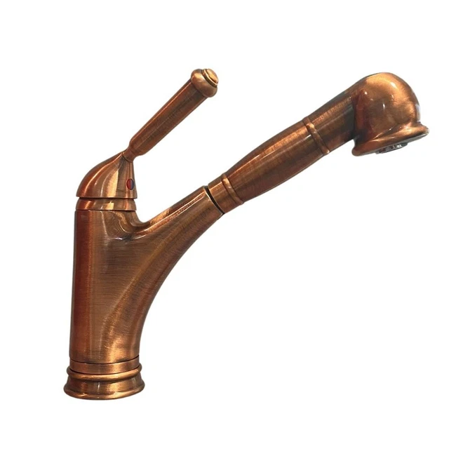 Rubinetteria Miscelatore da cucina doccetta estraibile Paini CUCINA 64RA568ANT r