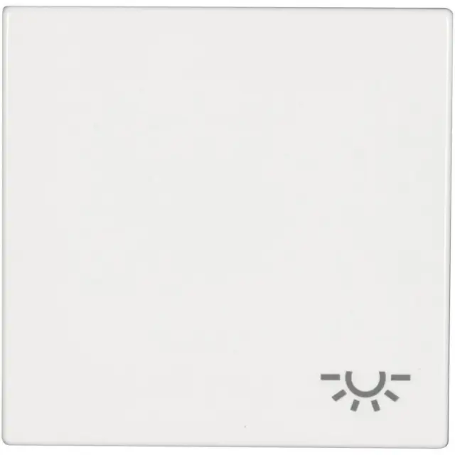 Bascule symbole éclairage Jung LS 990 L WW blanc-alpin