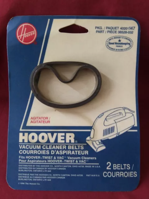 Twist N Vac Agitator Belt Hoover 40201147, 2/pk