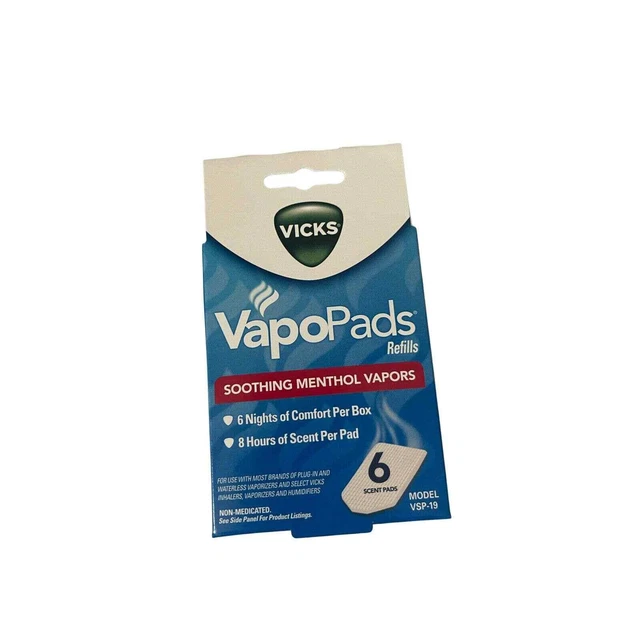 VICKS VAPOPADS 6 Count Soothing Menthol Vapor Pads for Vicks