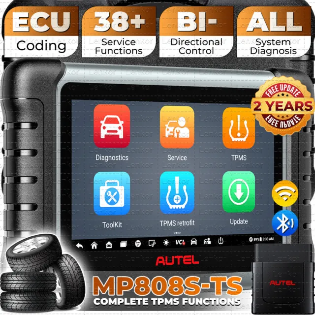 2024 Autel MaxiPRO MP808S-TS Diagnostic Scanner Tool TPMS Programming Key Coding