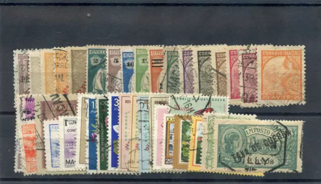 Macao 1893-1965 38 Différents F-Vf D'occasion 182 $