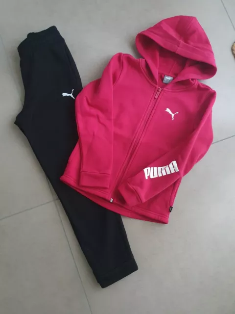 NEUw Puma Trainingsanzug 140 Mädchen Jogginganzug Zweiteiler Sportanzug Hoody