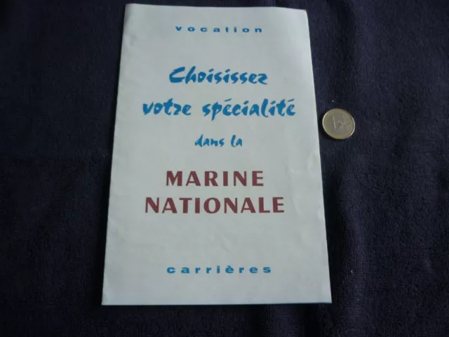 Brochure Marine Nationale  /  Carrieres