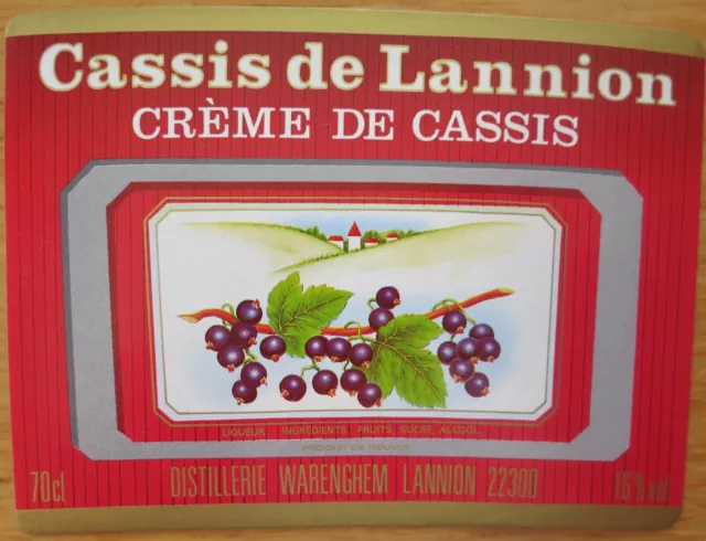 Crème de Cassis de Lannion - Warenghem