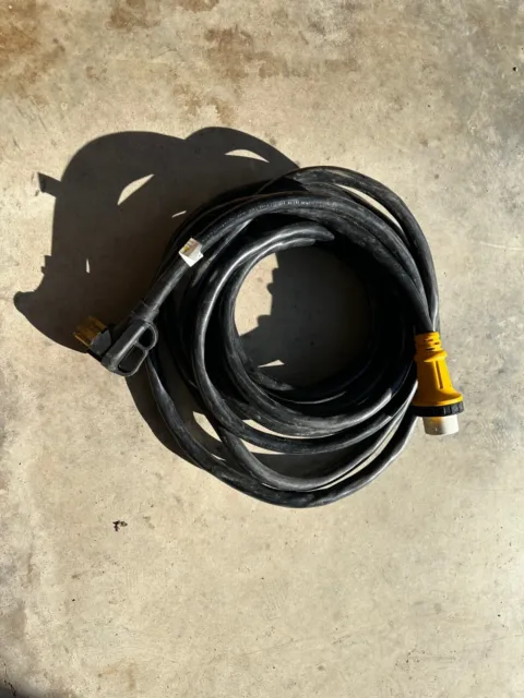 50amp RV power cord 35' 14-50P Male and SS2-50R twist lock connectors