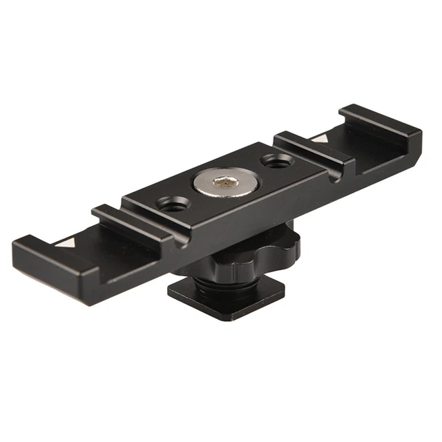 Universal Hot Shoe Mount Bracket with 1/4 inch Screws Hot Shoe Mount