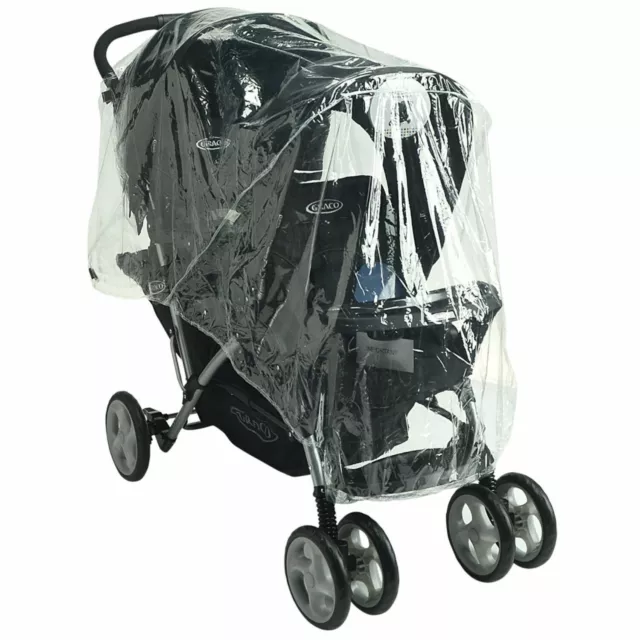 Parapioggia compatibile con Graco Quattro Tour Duo Raincover Tandem