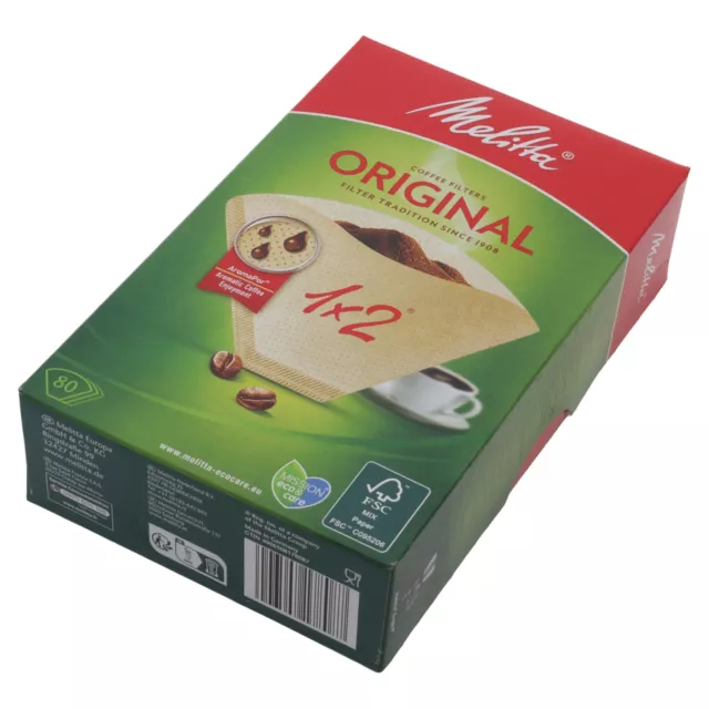 Melitta 80 filtres papier AromaPor 1x2 2 machine café américaine universelle