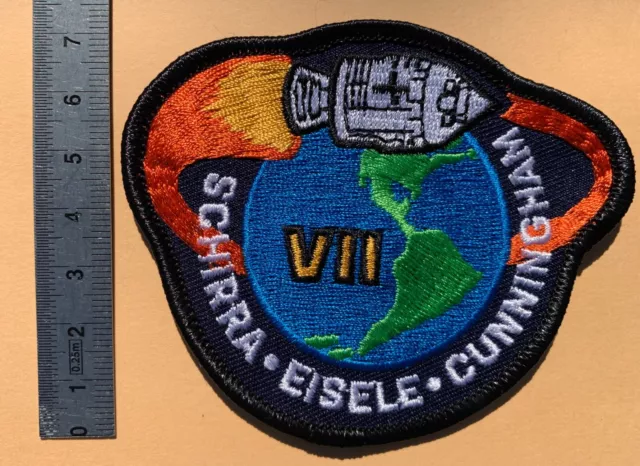 ÉCUSSON Patch NASA Program APOLLO Mission 7 VII Cunningham Insigne Tissu Brodé