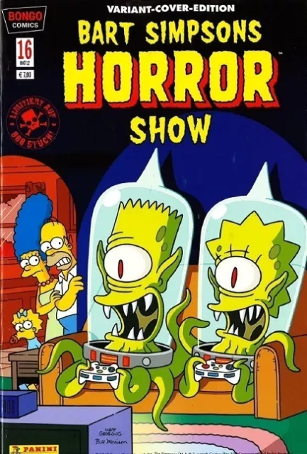 Bart SIMPSONS Horror Show #16 VARIANT-COVER  limitiert 888 Ex. COMIC ACTION 2012