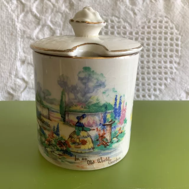 In An Old World Garden Lancaster & Sandland Mustard Condiment Jar & Lid