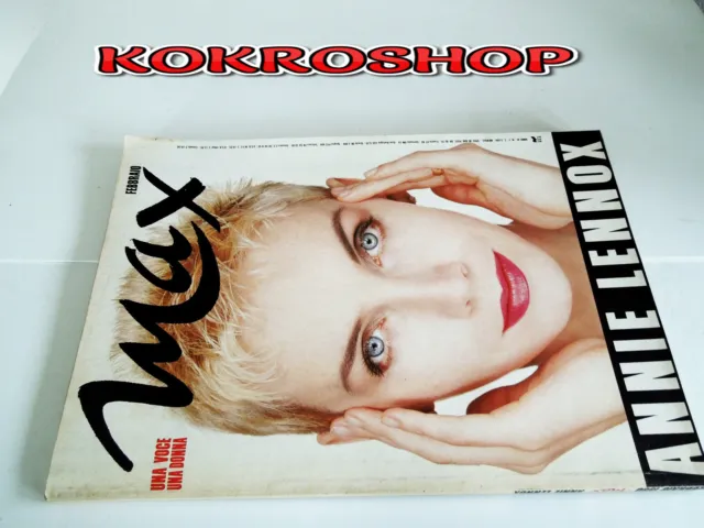 Max Rivista febbraio 1990-Annie Lennox+Poster (C)