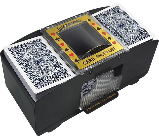 Automatic Card Shuffler, 1-2 Deck -Operated Electric Poker Card...