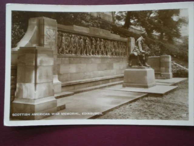 Postcard Rp Edinburgh Scottish American War Memorial