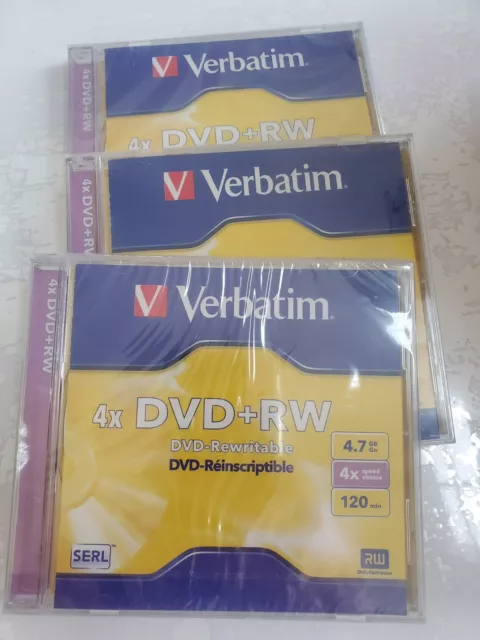 DVD-RW 4,7GB / 120MIN PHILIPS ÉCRITURE 4X RÉINSCRIPTIBLE - BUNDLE