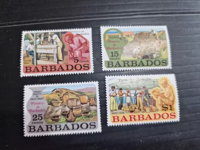 Barbados 1973 Sg 468-471 Pottery Mnh