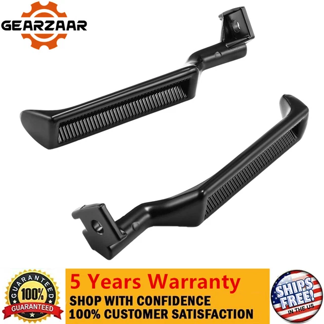 Metal Inside Door Handles Pair LH RH For 87-96 Ford F150 F250 F350 Truck Black