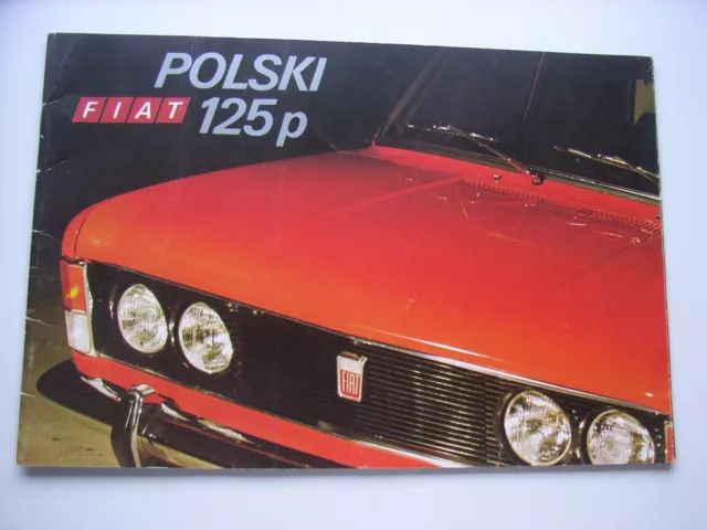 FSO Polski-Fiat 125P 1300 + 1500, Sedan und Kombi Prospekt / Brochure, NL