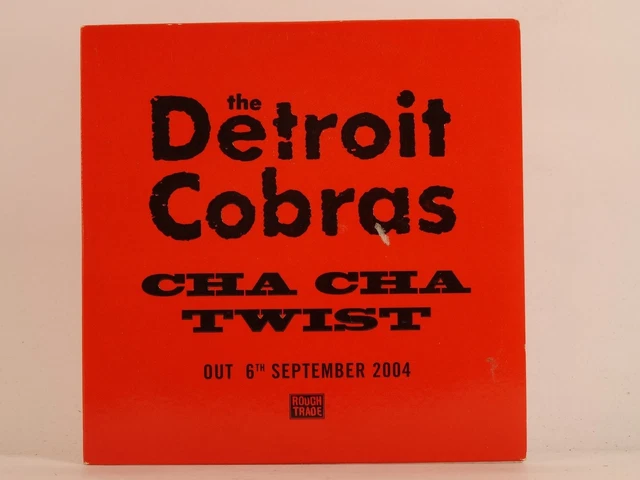 THE DETROIT COBRAS CHA CHA TWIST (D62) 1 Track Promo CD Single