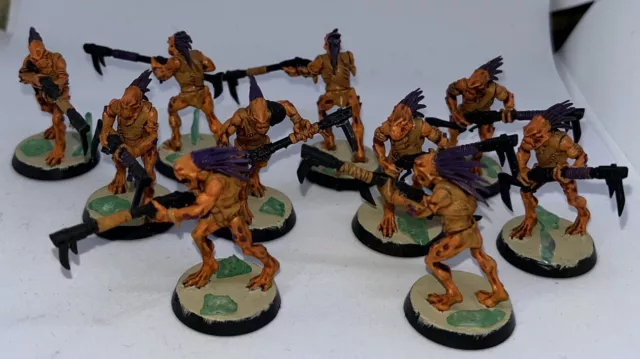 Kroot Carnivores Squad warhammer 40k Fully Painted Tau Empire Magnetized