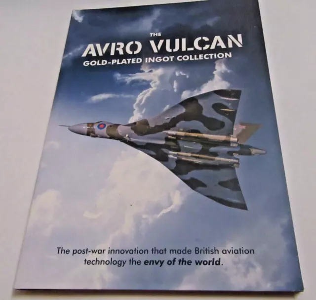 The Avro Vulcan 24ct Gold Plated Proof Ingot Collection Full Set ^