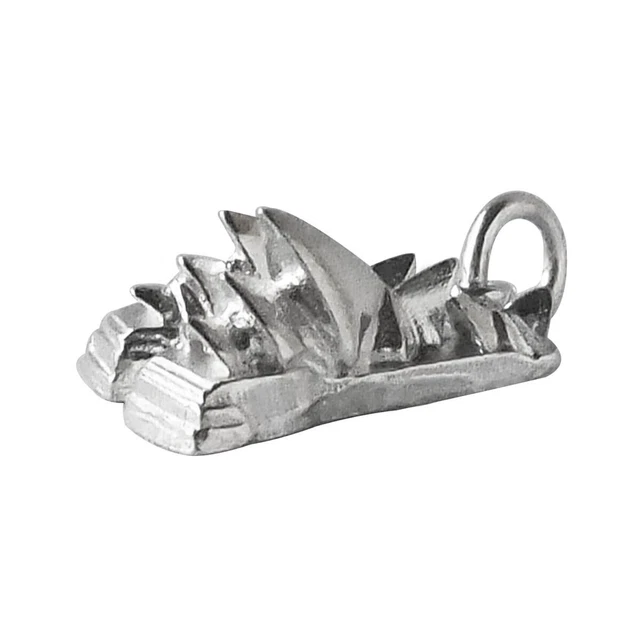 Sterling Silver Sydney Opera House Charm .925 Australia Pendant
