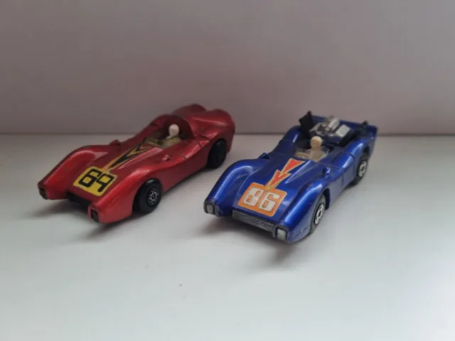 Matchbox Superfast Blue Shark No 61+Matchbox  No. 69 Turbo Fury Bundle