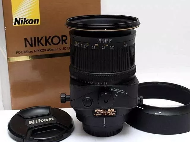 Nikon PC-E Micro Nikkor 45mm F2.8 D ED Mf Tilt-Shift Linse Exzellent Aus Japan