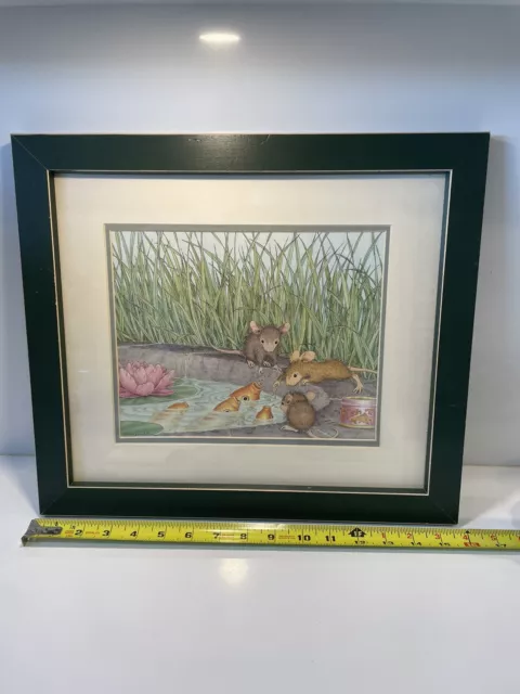 ellen jareckie framed art. 16x14 Inches Nursery, Mouse, Print.