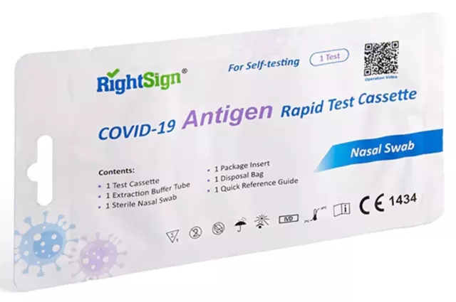 20 Corona Schnelltest LAIENTEST Selbsttest COVID19 Antigen Test Omicron RighSign