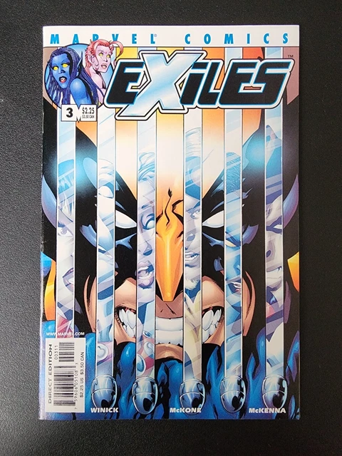 Marvel Comics Exiles #3 October  2001 Mike Mckone Cover (c)