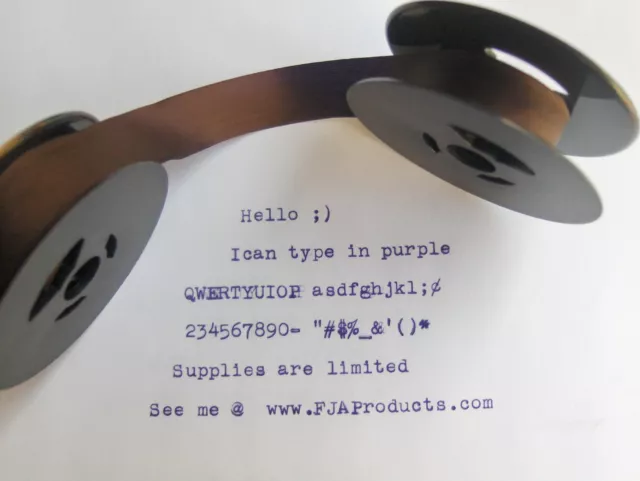 Olivetti Lettera 35 Cinta de máquina de escribir de tinta púrpura + envío gratis