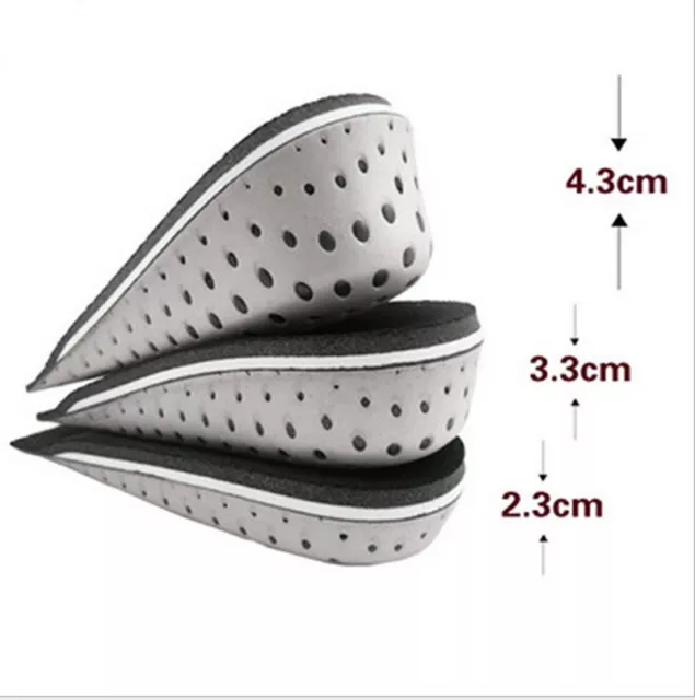 Insole Heel Lift Insert Shoe Pad Height Increase Cushion Elevator Taller PD  Px