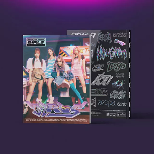 AESPA [GIRLS] 2nd Mini Album REAL WORLD CD+POSTER+Photo Book+2 Card+Sticker+GIFT