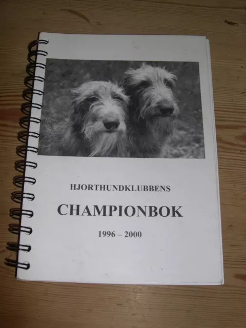 Rare Scottish Deerhound Dog Book By Walhovd Championbok 1996-2000