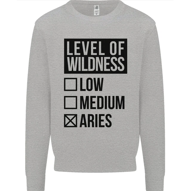 Levels of Wildness Aries Mens Sweatshirt Jumper